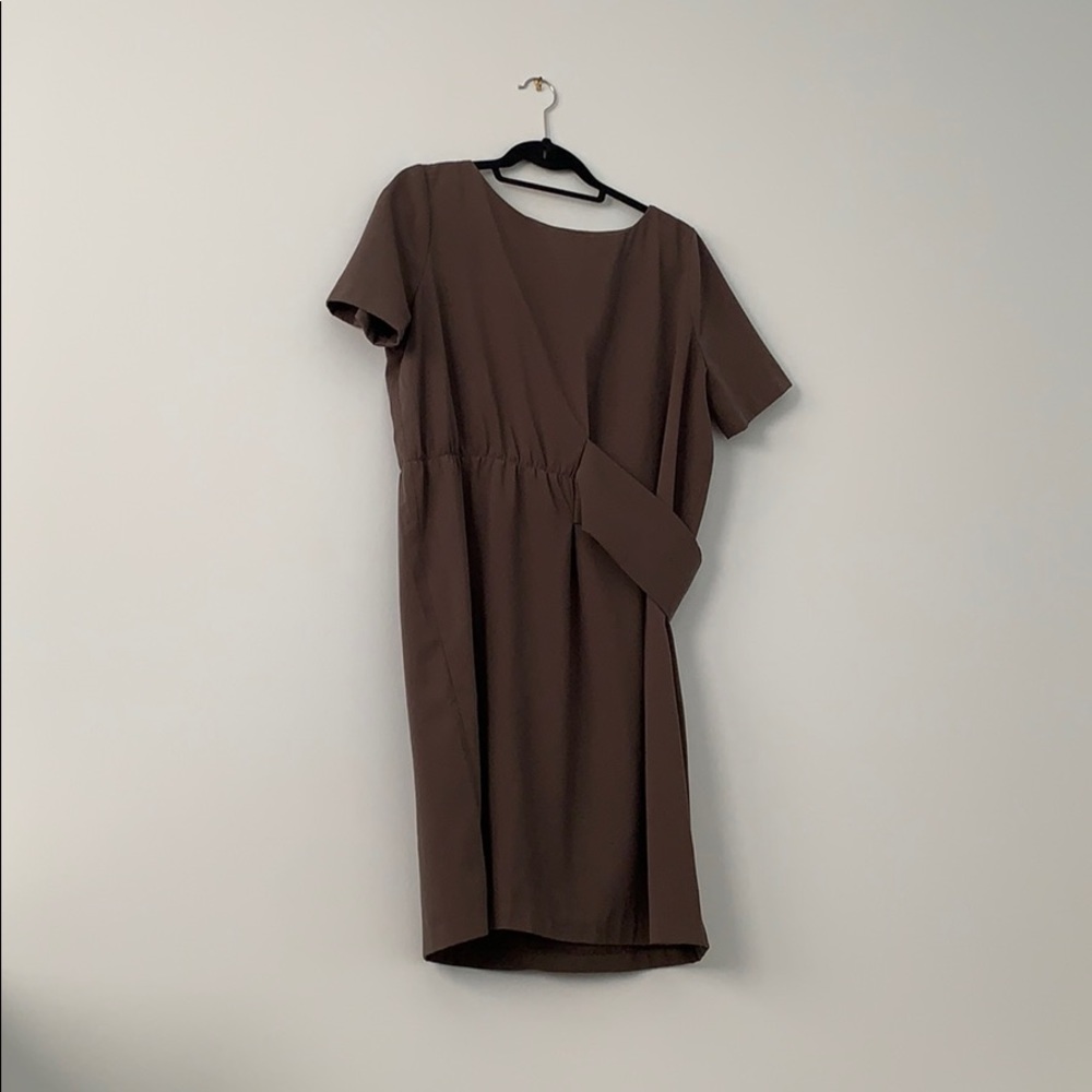 OAK + FORT army green dress